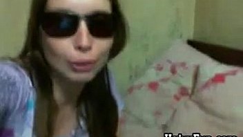 Hairy chick with a thick and long dildo