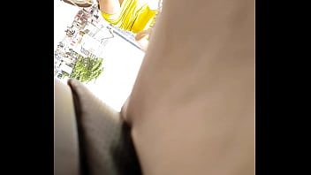 Yellow skirt on the street