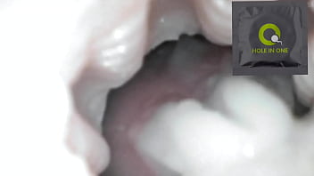 Filled creampie condom tampering cum inside asks for semen deep inside