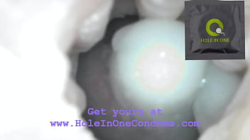 Filled creampie condom tampering cum inside asks for semen deep inside