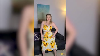 Sunny lane strikes poses for vicky vette before the oral playtime