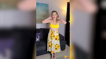 Sunny lane strikes poses for vicky vette before the oral playtime