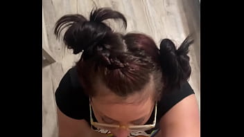 Young Slut Is Wanna Be Princess Leia With Glasses That Sucks All The Nut Off Her Bf Dick After He Cums All In Her Pussy thumbnail