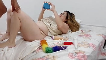 Vivi guedez showing off her perky ass and plump pussy in front of the cameras she beckoned the guys to join in