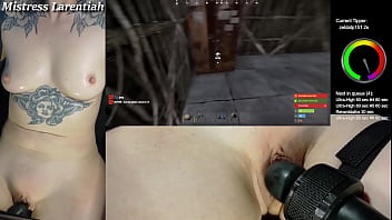 Goth twitch streamer plays rust naked
