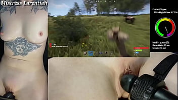 Goth twitch streamer plays rust naked