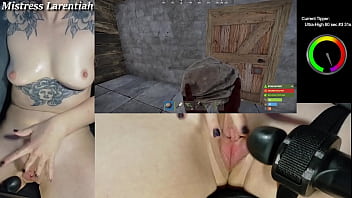 Goth twitch streamer plays rust naked