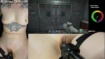 Goth twitch streamer plays rust naked