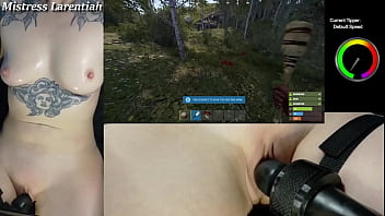 Goth twitch streamer plays rust naked