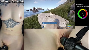 Goth twitch streamer plays rust naked