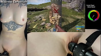 Goth twitch streamer plays rust naked