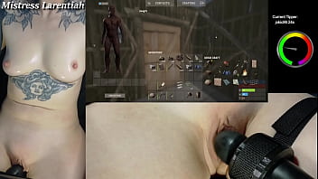 Goth twitch streamer plays rust naked
