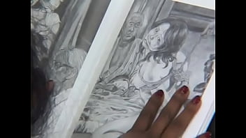 Horny girls play with toys and red strap on