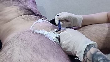 Nurse shaves patient's groin and ends with happy ending