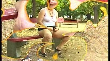 Crazy pee girl does it outdoor Crazy pee girl does it outdoor