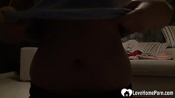 She stripped and fingered in front of the camera