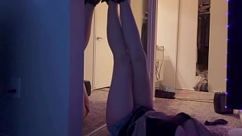 European stepmom artemisia love showing her hot body with sexy shoes on front of the mirror European stepmom artemisia love showing her hot body with sexy shoes on front of the mirror