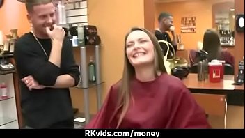 Sexy teen nails her butt on hard dick for cash 21