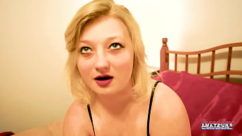 Big titted blonde faiths hope deepthroats a dick and milks it to eat cum
