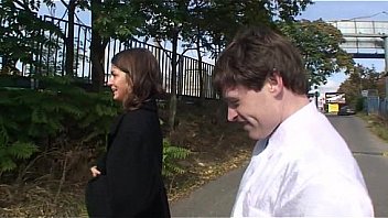 Chick with cool boobs does some anal fuck