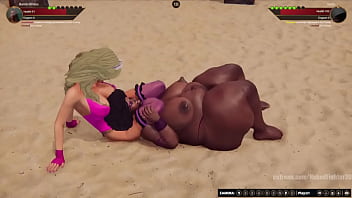 Bambi vs janah nf3d female mma combat arena