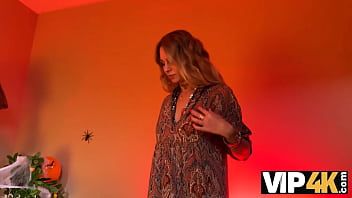Vip4k spirits told her to suck a dick on halloween hot sex with vanessa leone