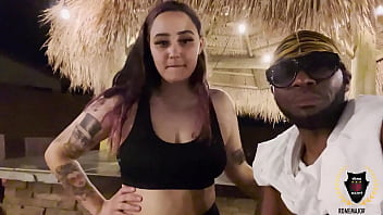 Sexy bartender got horny af rome major fucks indigo by the cabana