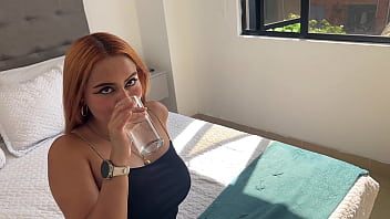 Big booby step sis sneaks away during the family reunion and bets she can make me cum seconds pov