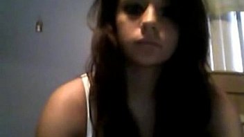 Hot girl playing with her nice tits