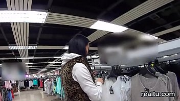 Enchanting czech teenie gets seduced in the mall and shagged in pov