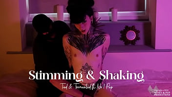 ** clip available **no1 pup tied a bamboo pole under honey's knee's to really emphasise her shakeswhat a perfect positi