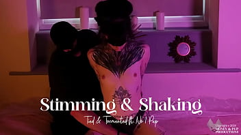 ** clip available **no1 pup tied a bamboo pole under honey's knee's to really emphasise her shakeswhat a perfect positi