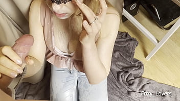 Cover me with cum and milk and i suck you dick in throat sloppy blowjob