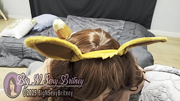Southern belle bj queen big n sexy britney plays eevee for pokemon day sexy cosplay blowjob deepthroat facefuck and facial 3 minute video highlights