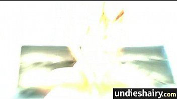 Hairy pussy babe gets big cock blowjob and fuck 10