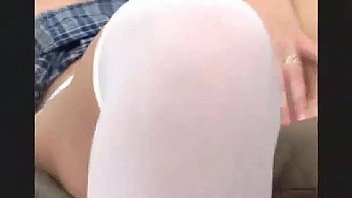 Pretty babe playing with dirty pairs of panties