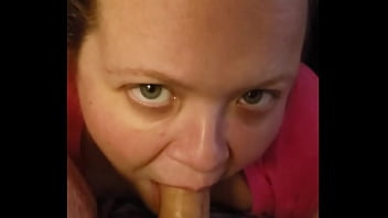 Slut deep throating husband