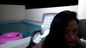 Maxine x can't stop masturbating her asian cunt pool at night