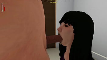 Lorindas mouth is full