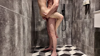 Step daughter taking shower with step dad