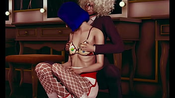 Stocking lesbian animation