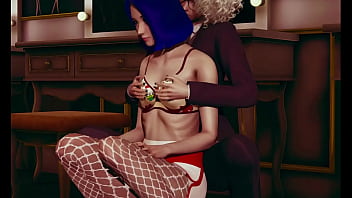 Stocking lesbian animation