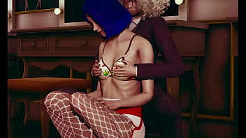 Stocking lesbian animation