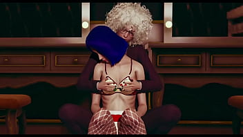 Stocking lesbian animation