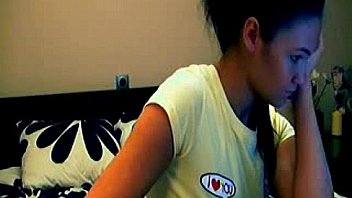 Rubbing lotion on her full round titties