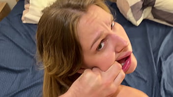 Hard fuck big fat ass and cum on face this cute girl