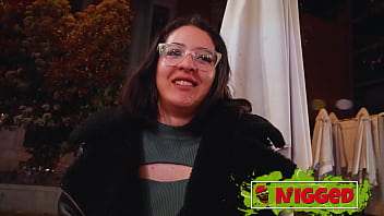 Home delivery with a happy ending stunning latina babybell with a killer ass fucks the black glovo guy in nigged