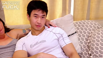 Bubbly waitress fucks one of our hot guys