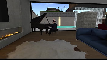 The sad pianist and her girlfriend