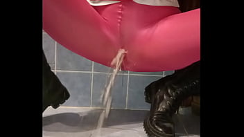 Pissing through pink pants just gets me off